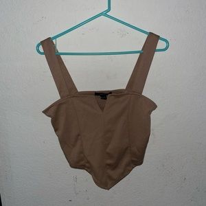 Forever 21, brown knit top, L